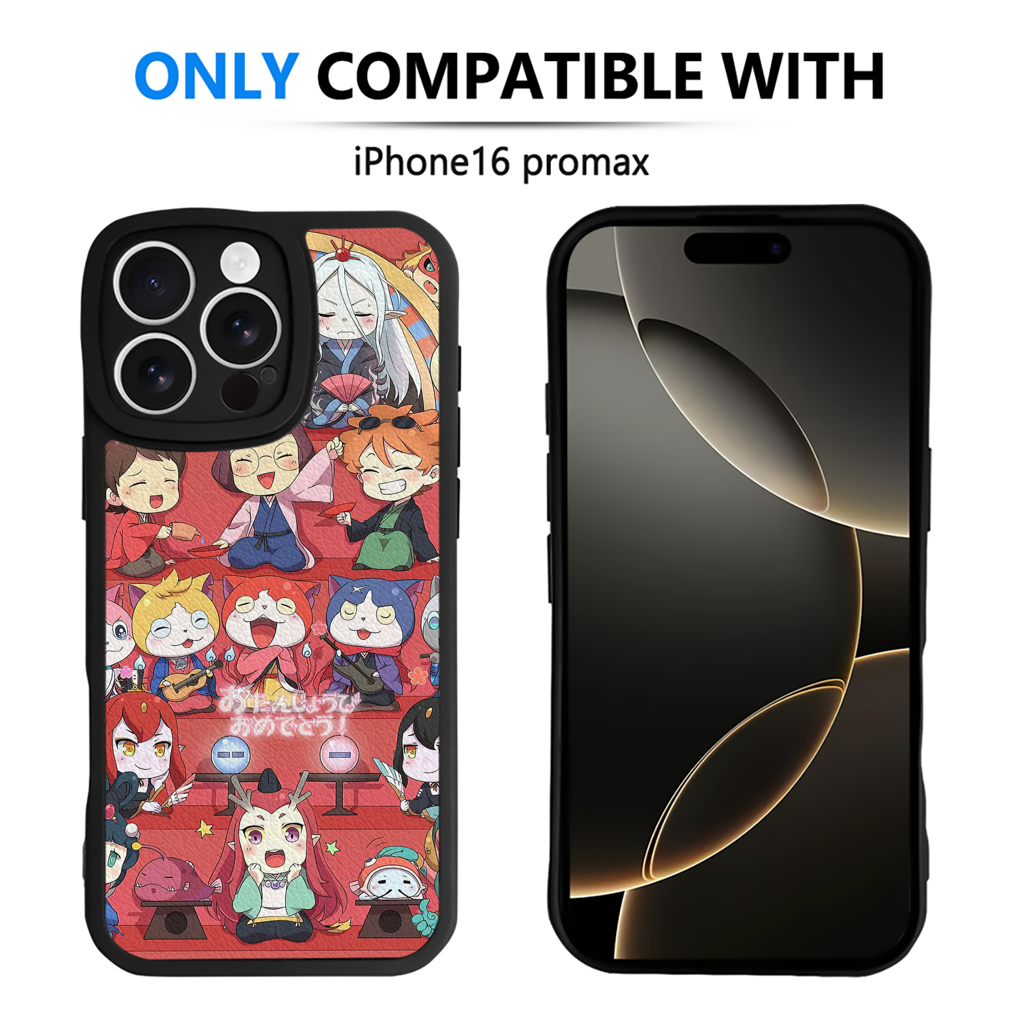 （画像用） 妖怪ウォッチ Yo-kai Watch 【iPhone 16シリーズ対応】シリコンスマホケース（レザー調） 材質：シリコン